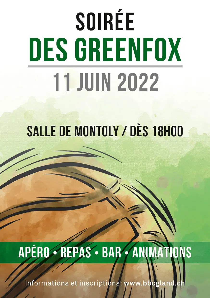 Soirée des Greenfoxes le 11 juin 2022 Flyer