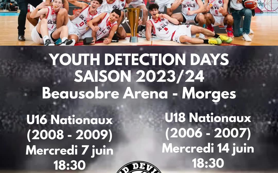 Journées de détection pour Red Devils Morges St-Prex Basketball