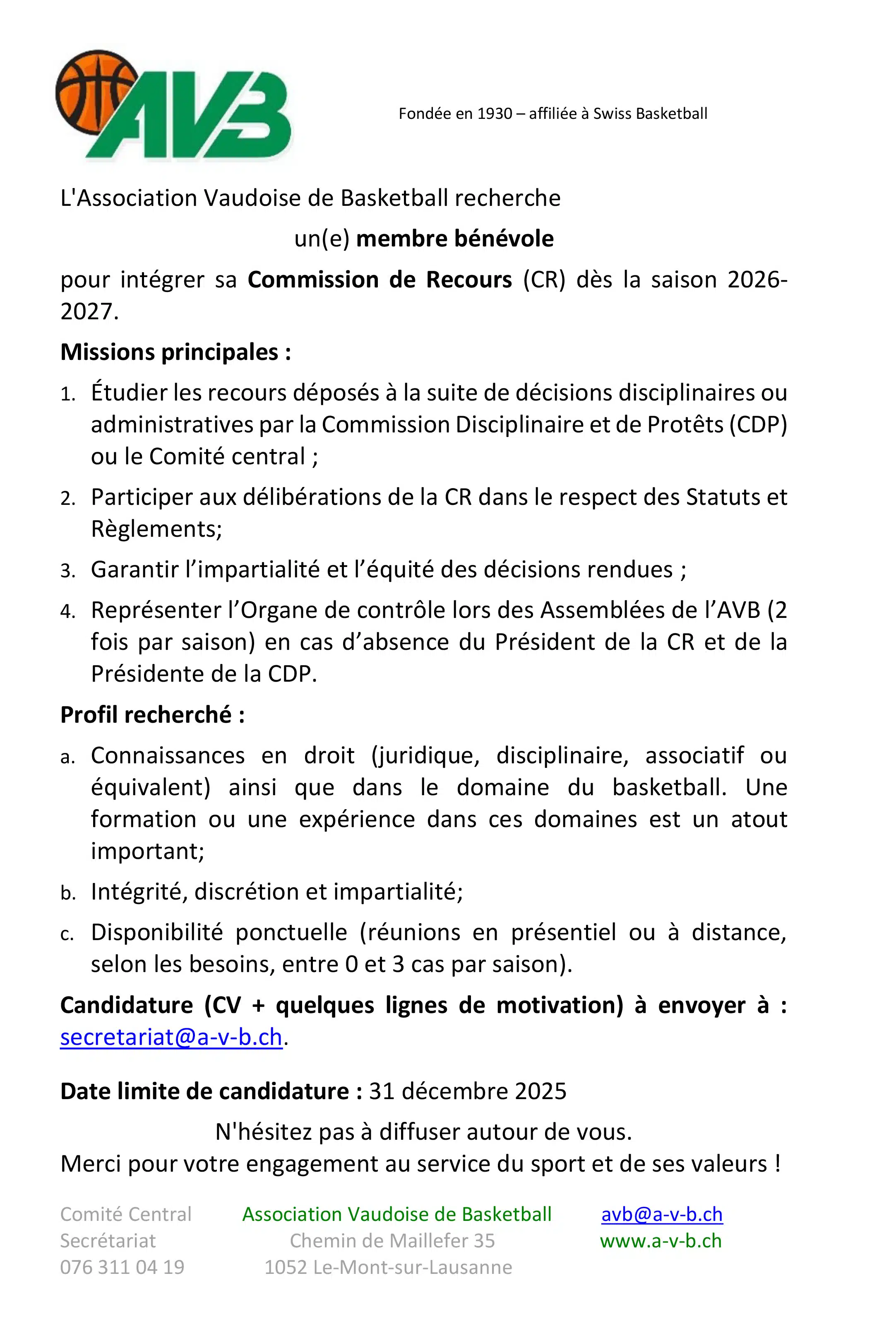 Annonce Membre Commission De Recours Scaled